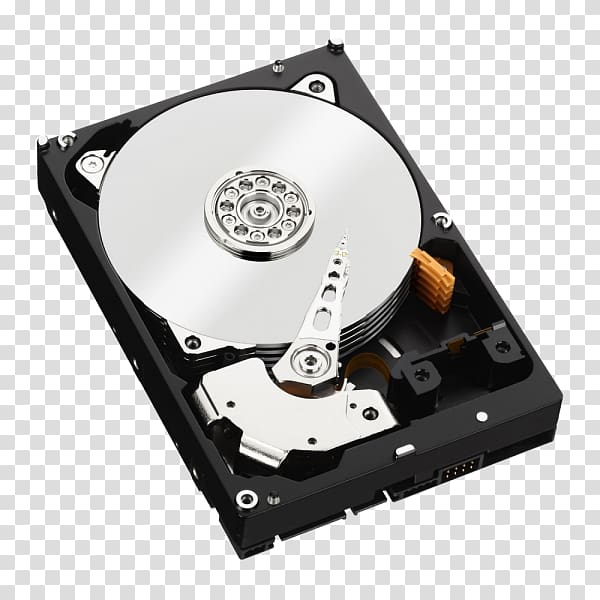 Hard Drives Western Digital Serial ATA WD Red SATA HDD Disk storage, others transparent background PNG clipart
