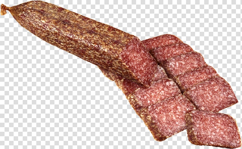 Landjäger Sausage Kazy Soppressata Cervelat, sausage transparent background PNG clipart