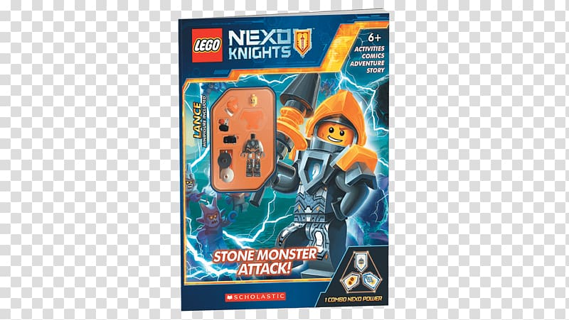 Stone Monsters Attack! Graduation Day (LEGO NEXO Knights: Chapter Book) Amazon.com Lego minifigure, old books transparent background PNG clipart