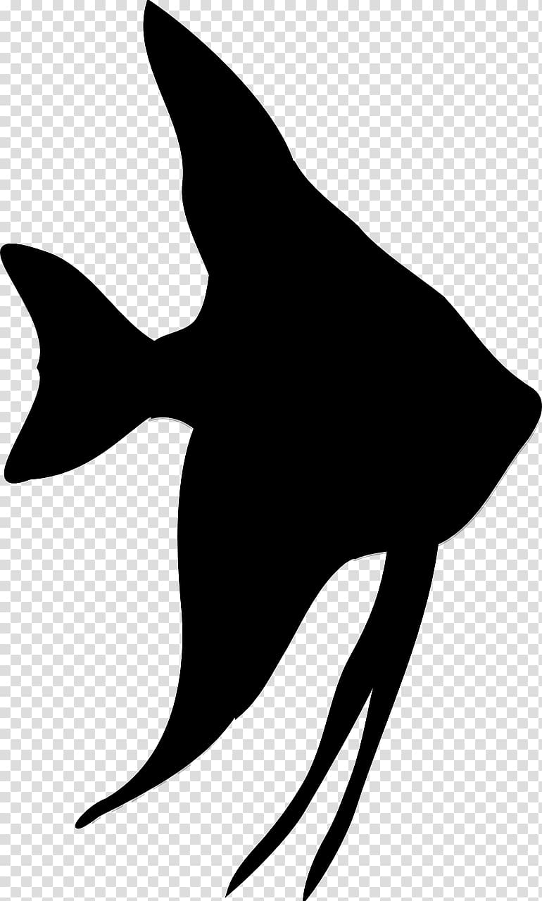 Silhouette Fish , starfish transparent background PNG clipart