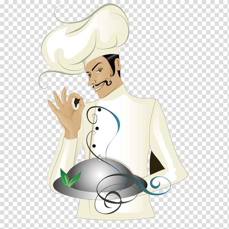 chef illustration, Chef Cooking, Chef holding cooking pot transparent background PNG clipart