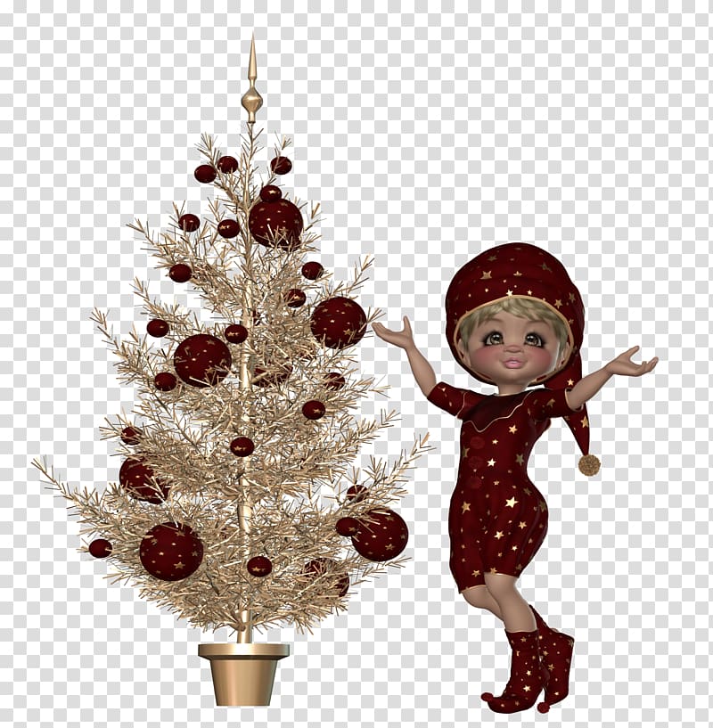 Christmas tree Christmas elf Christmas ornament Poseur, christmas tree transparent background PNG clipart