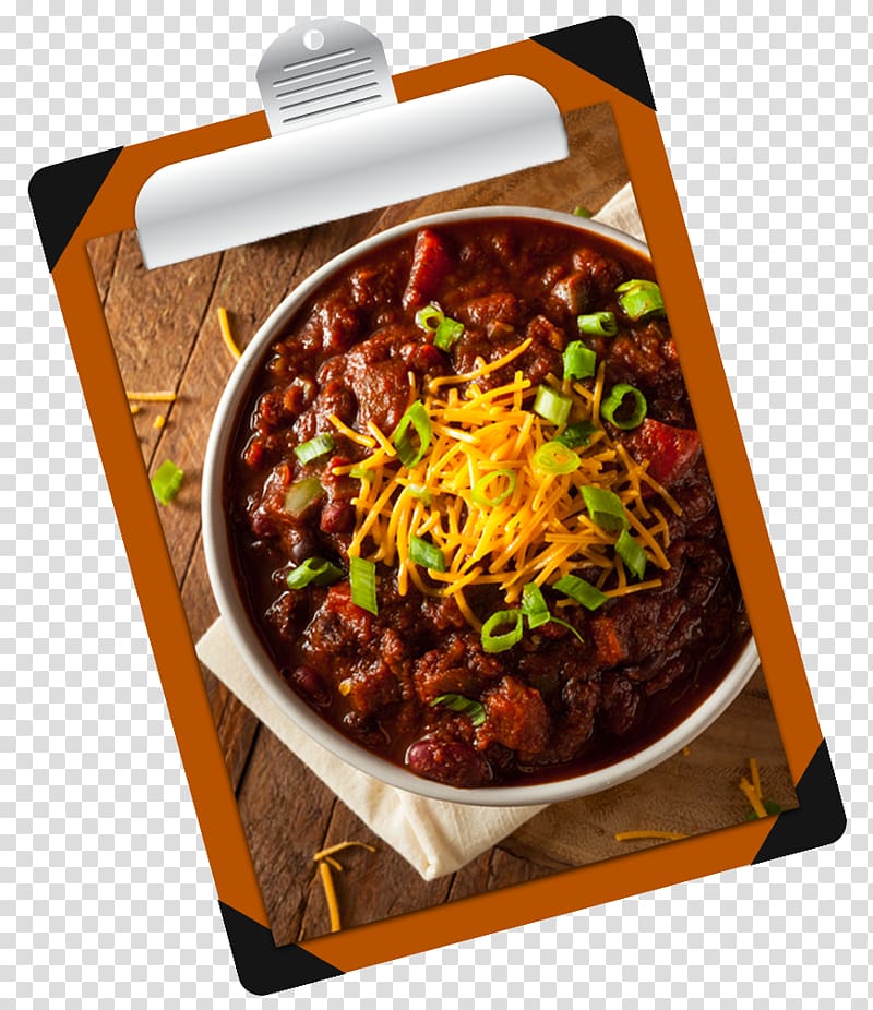 Chili con carne Hot dog Recipe Dish Minestrone, hot dog transparent background PNG clipart