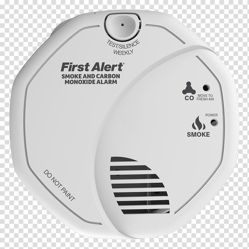 Carbon monoxide detector First Alert Smoke detector Alarm device, smoke transparent background PNG clipart