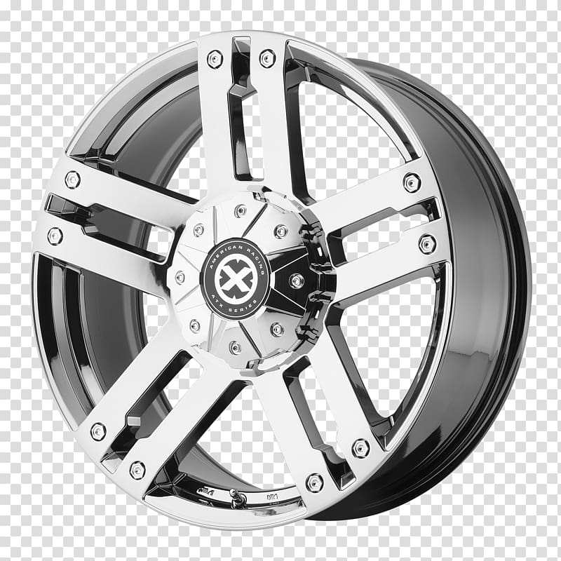 Car Custom wheel American Racing AR904 ATX Series Wheel, chrome finish pattern transparent background PNG clipart