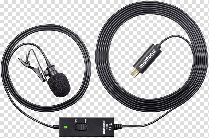 Lavalier microphone GoPro Action camera, microphone transparent background PNG clipart