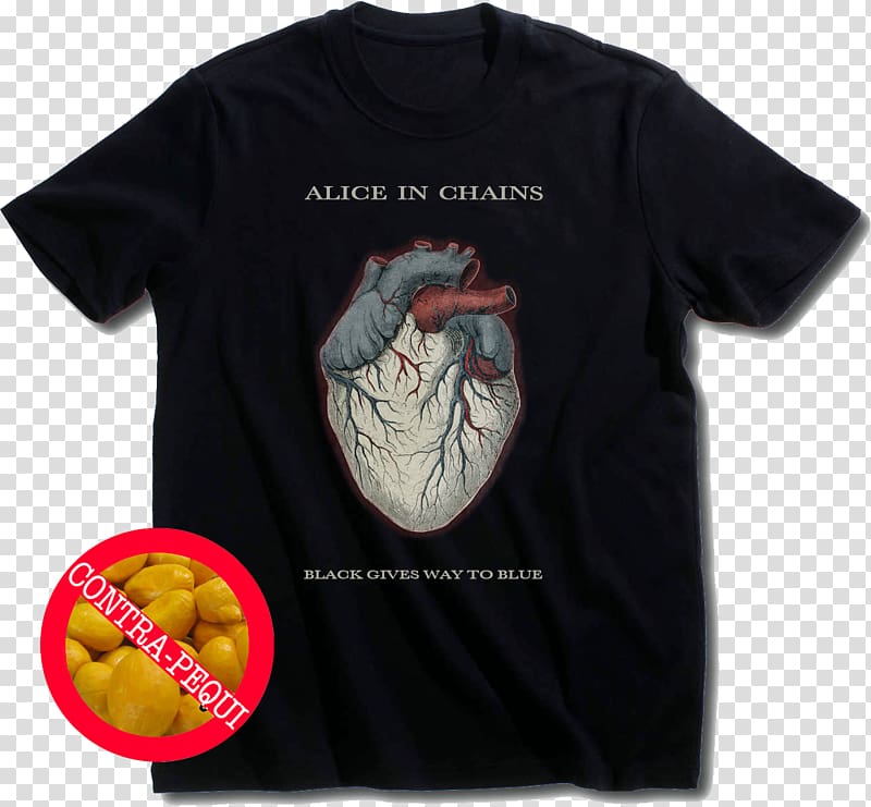 T-shirt Alice In Chains Black Gives Way to Blue Jar of Flies Dirt, T-shirt transparent background PNG clipart