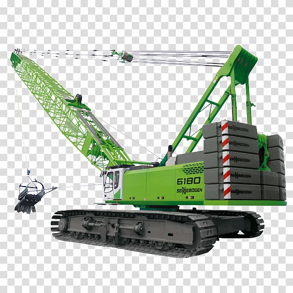 Crane Machine Dragline excavator Sennebogen Hoist, crane transparent background PNG clipart