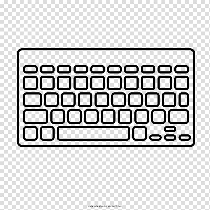 Computer keyboard Numeric Keypads Space bar Drawing, Computer transparent background PNG clipart