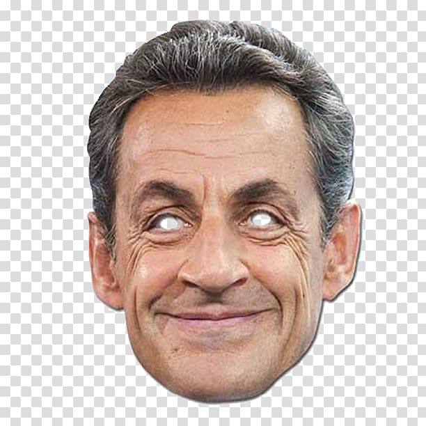 Nicolas Sarkozy Domino mask President of France, Masque transparent background PNG clipart