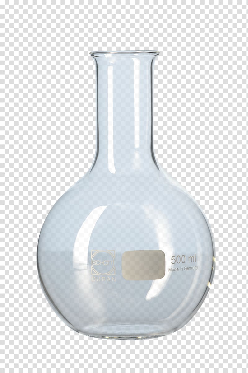 Laboratory Flasks Glass Round-bottom flask Duran Florence flask, glass transparent background PNG clipart