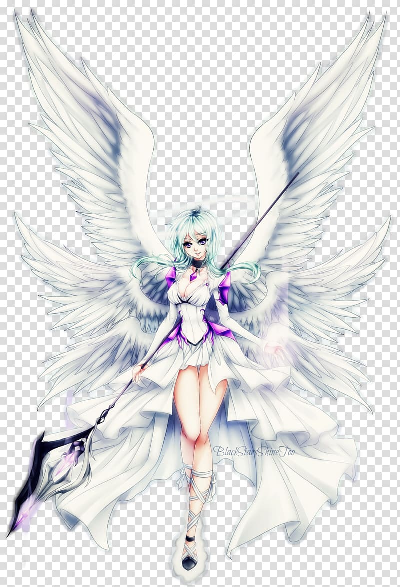 Cherub Seraph Angel Anime Drawing, cute girl transparent background PNG clipart