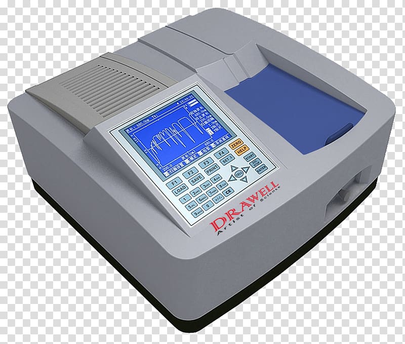 Spectrometry Optical spectrometer Spectroscopy Cuvette Visible spectrum, light transparent background PNG clipart