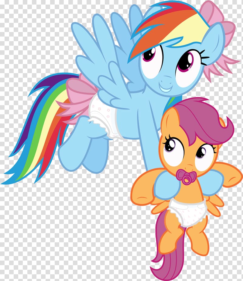 Rainbow Dash Scootaloo My Little Pony, Papa Group transparent background PNG clipart