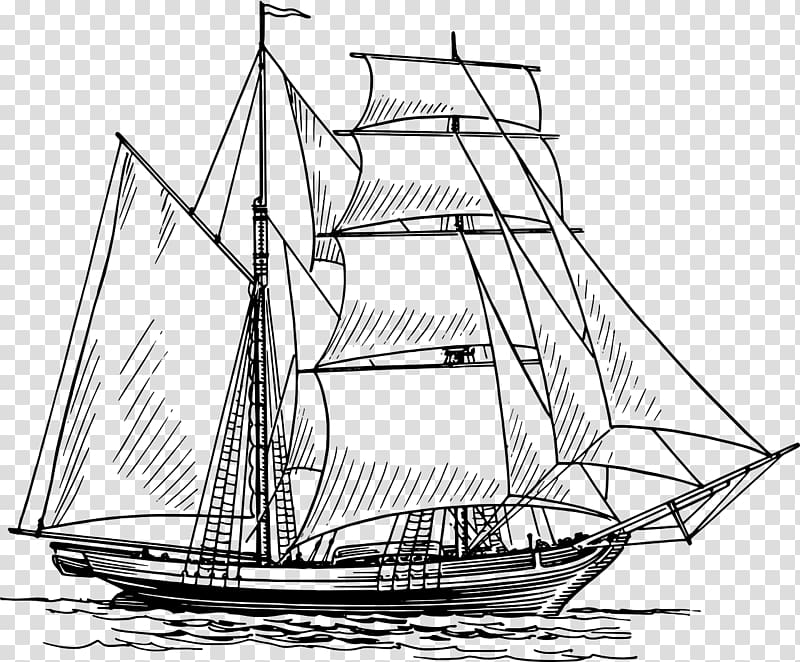 Drawing Sailboat Sailing ship, boat transparent background PNG clipart