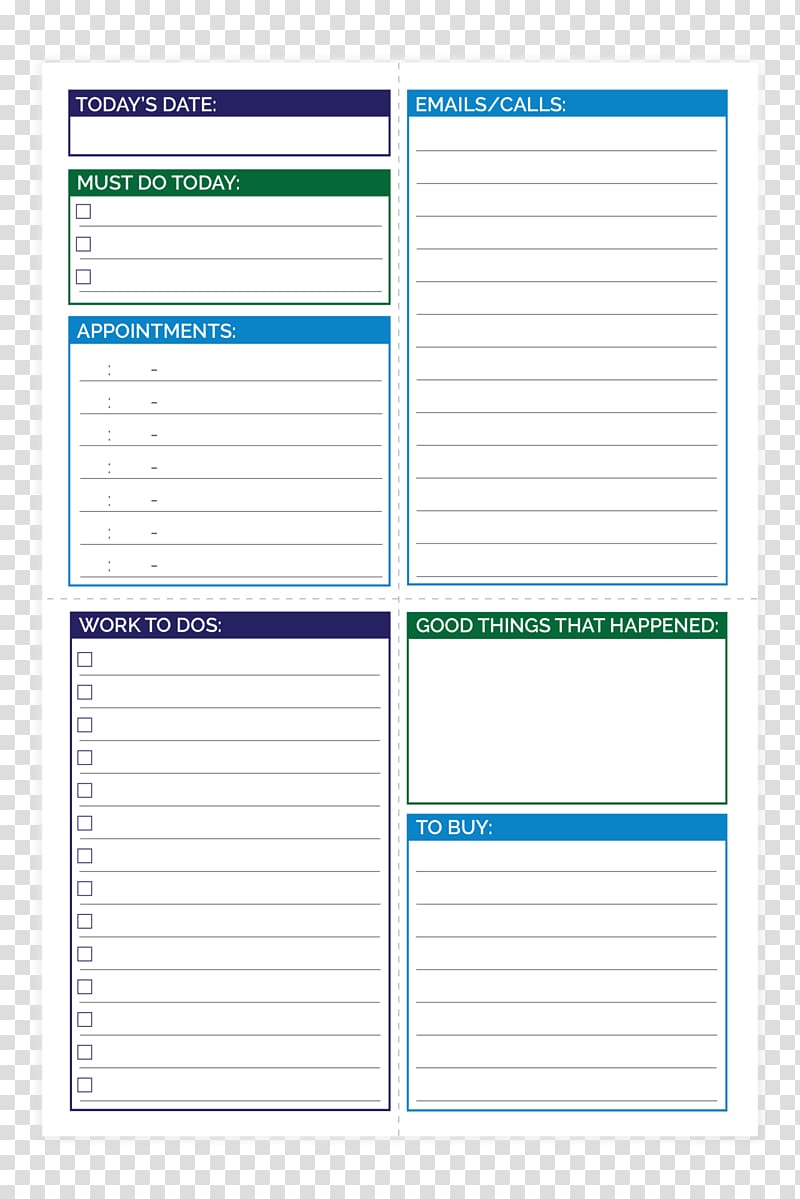 Personal organizer Paper Notebook Document Planning, daily calendars transparent background PNG clipart