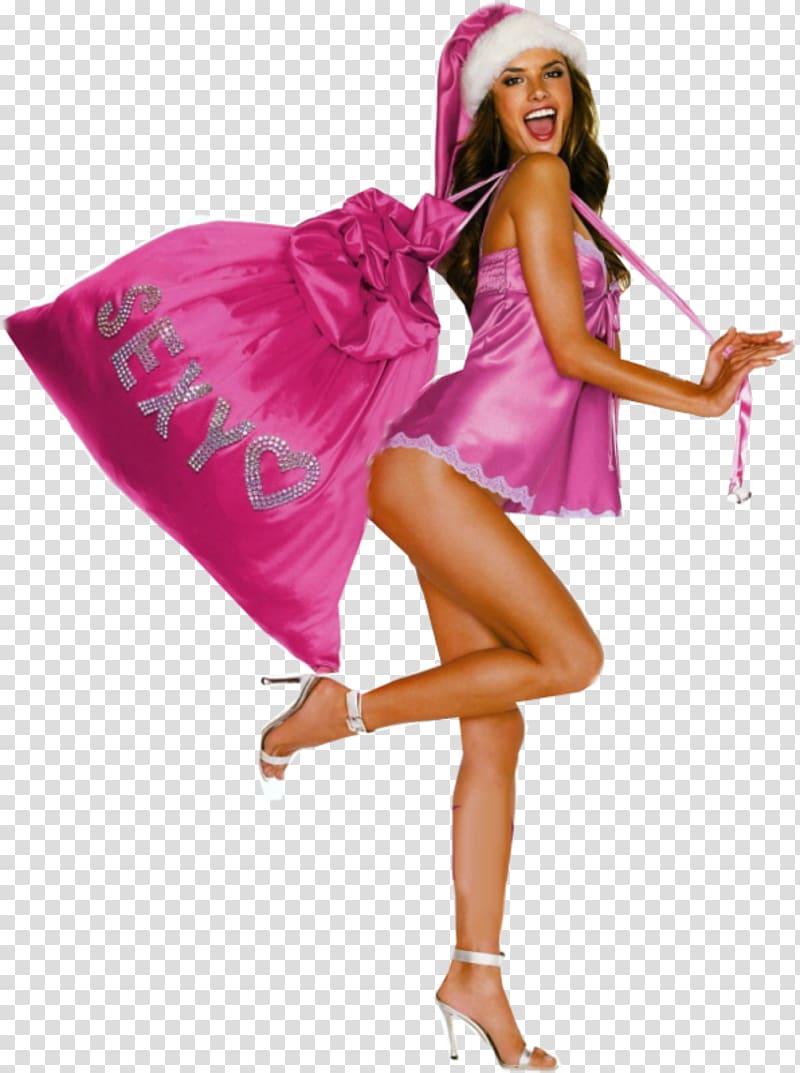 2012 Victoria's Secret Fashion Show New Year Pink Christmas, christmas transparent background PNG clipart