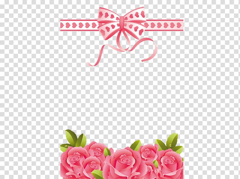 , Pink bow transparent background PNG clipart