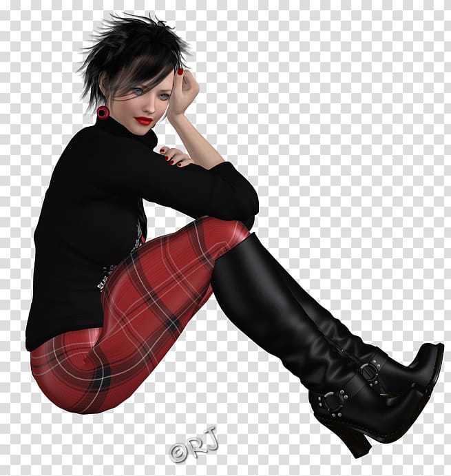 Tartan Tights Leggings Glove Shoe, frosty transparent background PNG clipart