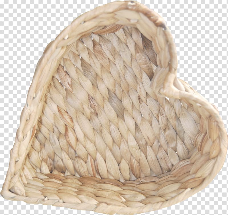 Knitting Box , Brown hay knitting Heart Box transparent background PNG clipart