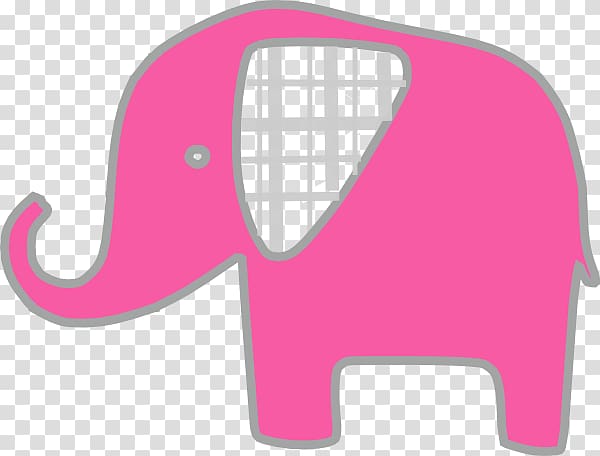 Elephants graphics Pink, light grey transparent background PNG clipart