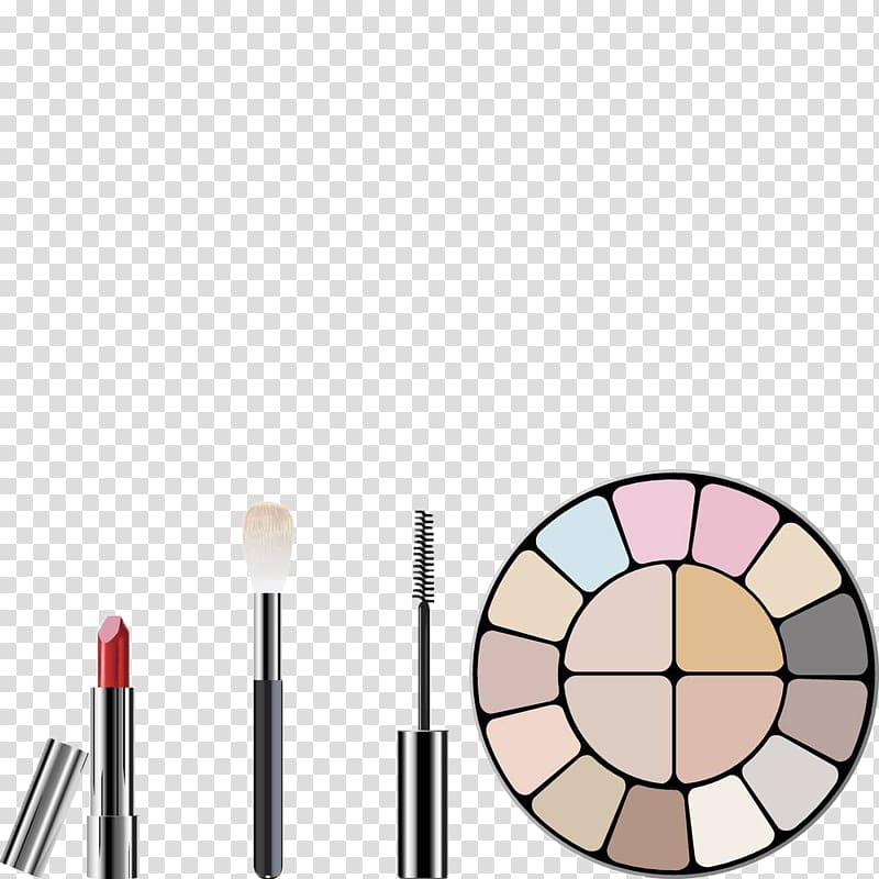 Cosmetics , Hand-painted make-up tools transparent background PNG clipart