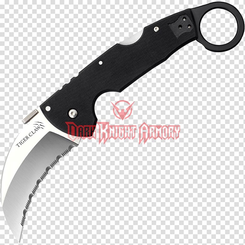 Pocketknife Karambit Cold Steel Blade, knife transparent background PNG clipart