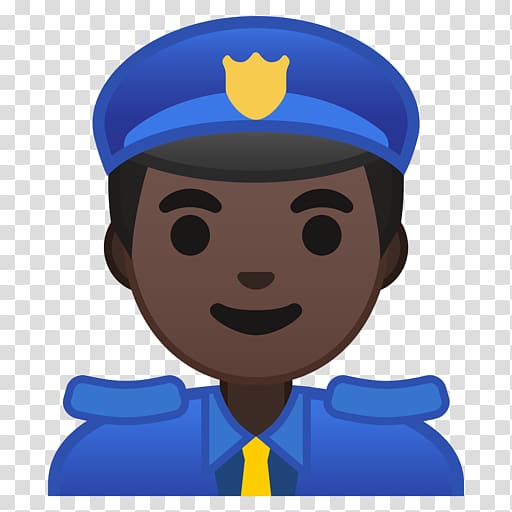 Police officer Emoji Dark skin Light skin, Emoji police transparent background PNG clipart