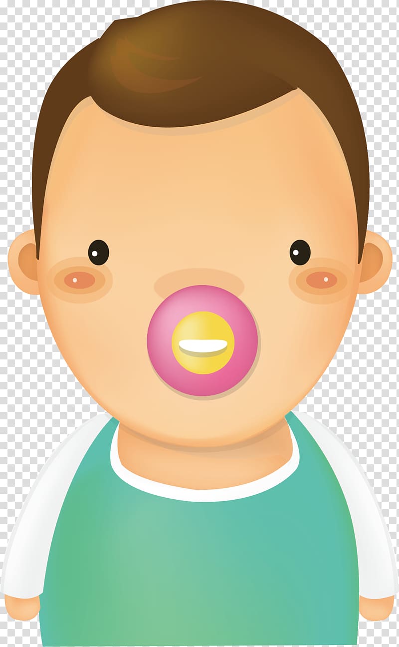 Pacifier Infant, Baby cartoon transparent background PNG clipart