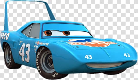 Disney Pixar Cars character illustration, The King transparent background PNG clipart