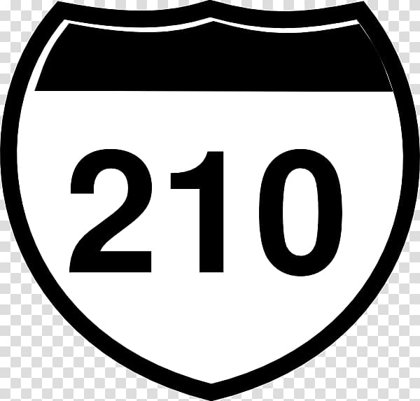 Interstate 210 and State Route 210 US Interstate highway system Highway shield , others transparent background PNG clipart