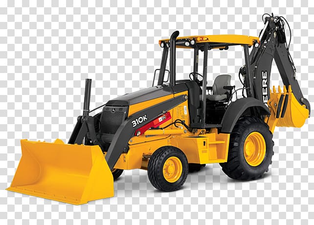 John Deere Caterpillar Inc. Backhoe loader, tractor transparent background PNG clipart