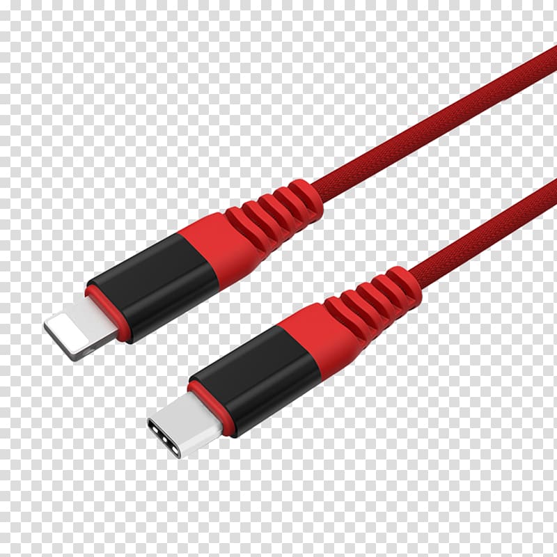 Lightning USB-C Electrical cable USB 3.0, Charging Cable transparent background PNG clipart