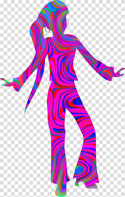 1970s Dance Disco Woman Dance Transparent Background Png Clipart