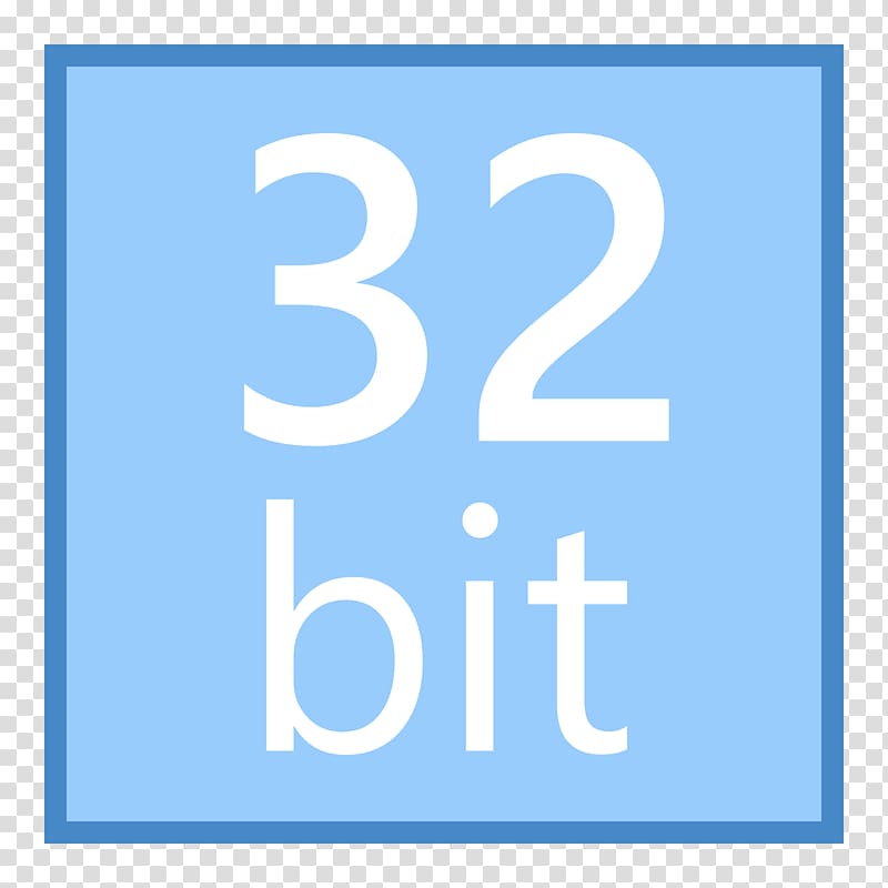 32-bit 64-bit computing Computer 128-bit, 32bit transparent background PNG clipart