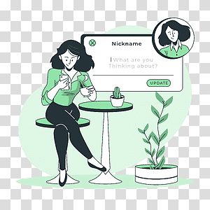 illustration, Status update, information, profile, post, share, user, influencer, social media, comment transparent background PNG clipart thumbnail