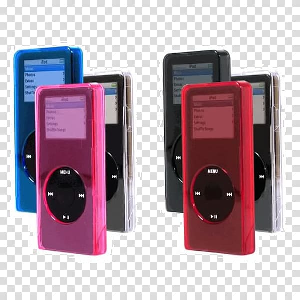 IPod Nano MP3 player Red Audio Black, others transparent background PNG clipart
