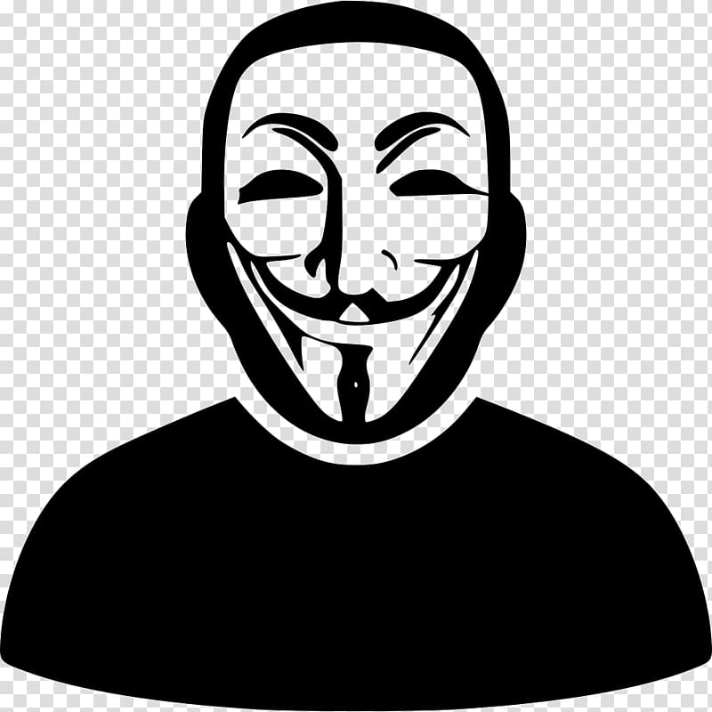 Anonymous Security hacker Sticker Hacktivism anonops, anonymous transparent background PNG clipart