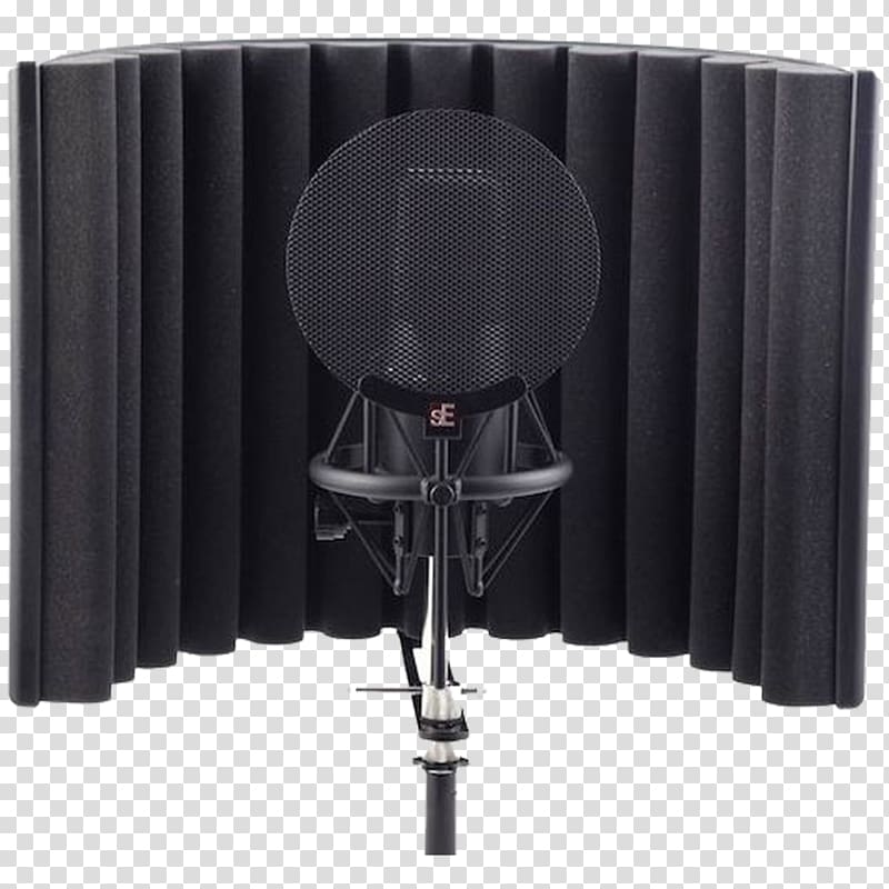 Microphone Recording studio sE Electronics Pop filter Studio monitor, mic transparent background PNG clipart