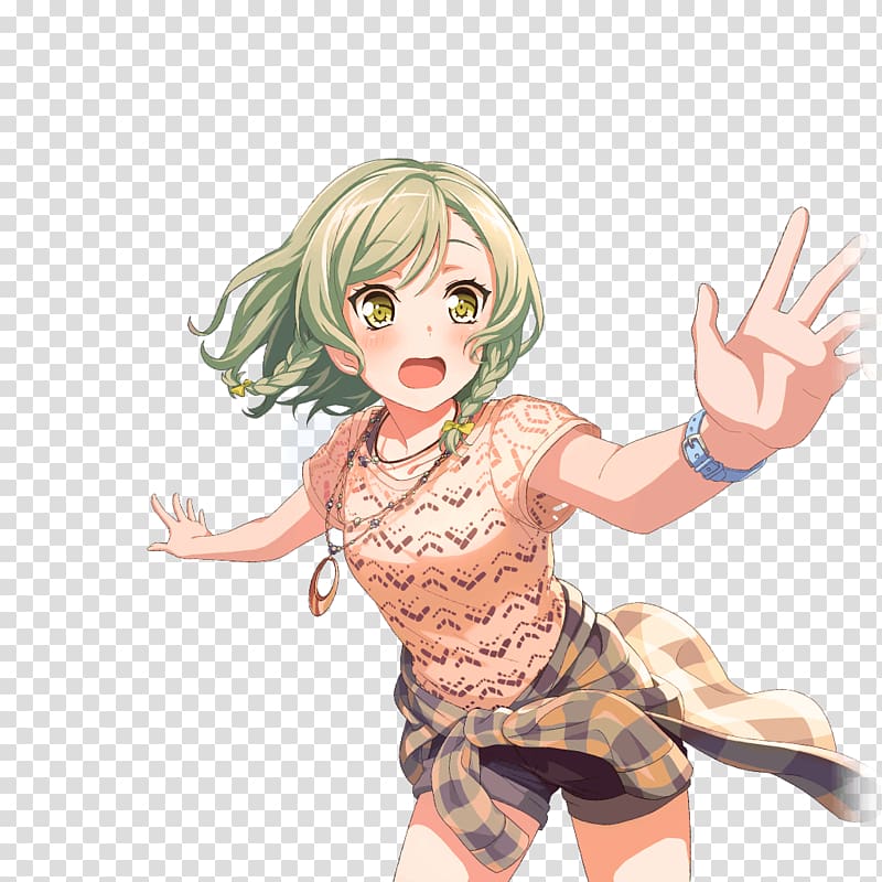 BanG Dream! Girls Band Party! Tanzaku Festival Thumb, Very Happy transparent background PNG clipart