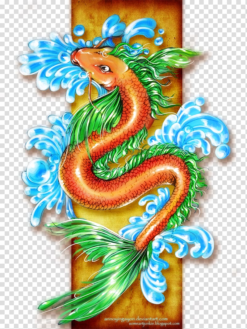 Butterfly Koi Dragon Drawing, koi transparent background PNG clipart