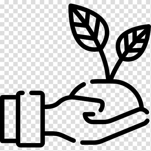 Computer Icons Gardening Watering Cans , plant in hand transparent background PNG clipart