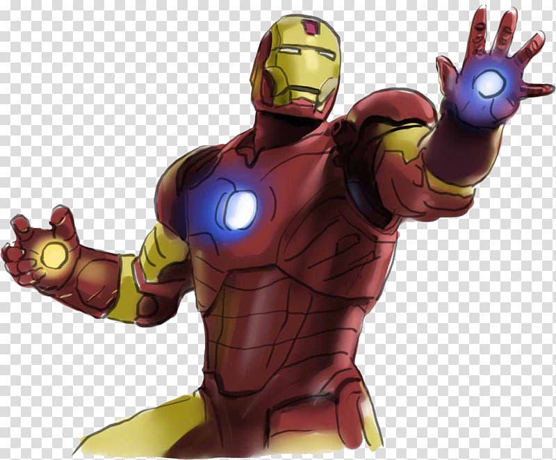 Iron Man Hulk Cartoon Superhero, Battle iron man transparent background PNG clipart