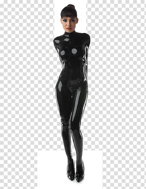 Latex clothing Dress Skirt Fashion, Catsuit transparent background PNG clipart