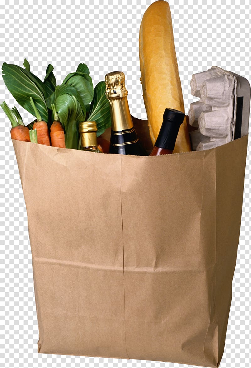 Food Bag Nutrition Health Shopping, bag transparent background PNG clipart