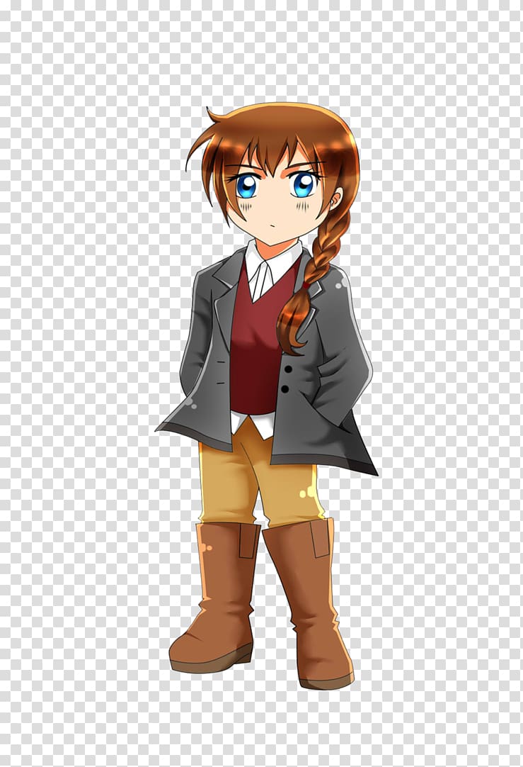 Brown hair Figurine Character, Forever alone transparent background PNG clipart