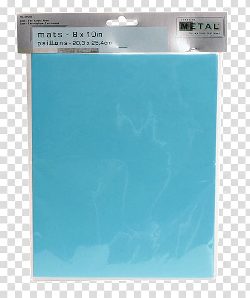 Turquoise Plastic Rectangle, foam board transparent background PNG clipart