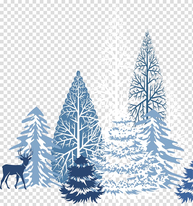 Winter Snowflake , Creative winter snow blue transparent background PNG  clipart | HiClipart