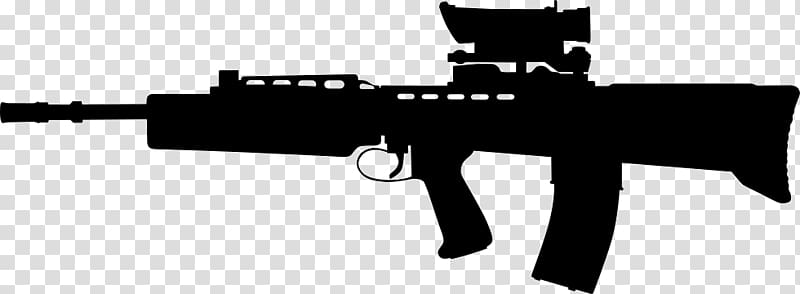 Assault rifle Firearm Airsoft Guns, icon gun transparent background PNG clipart