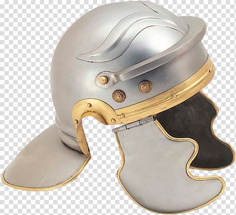 Ancient Rome Helmet Roman Empire Galea Roman army, Cascos transparent background PNG clipart